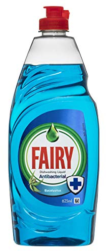 Fairy Lave-antibactériennes Liquide Eucalyptus pour Mousseux Vaisselle Propre et protège Contre la Croissance bactérienne, 625 ML