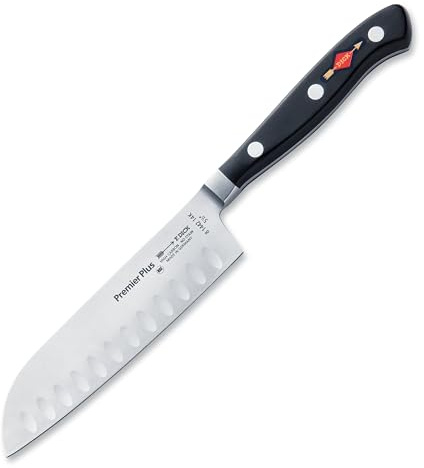 F. Dick Santoku, Küchenmesser, Premier Plus (Messer mit Klinge 14 cm, X50CrMoV15 Stahl, nichtrostend, 56° HRC) 81442142K