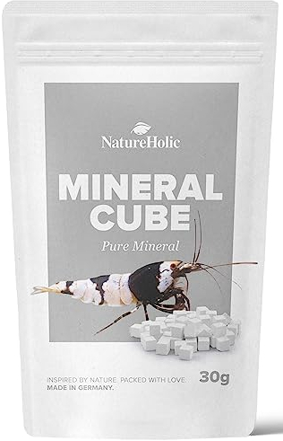 NatureHolic - MineralCube Pure Mineral I zur Mineralstoffversorgung I für alle Wirbellosen im Süßwasser I belasten das Wasser Nicht I bedarfsgerechte Versorgung I 47ml