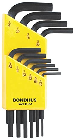 Bondhus ángulo Juego de llaves hexagonales hlx10s, 10 piezas, 12238