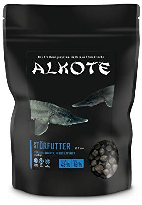 AL-KO-TE, 4-årsfoder för prydnadsrör, vår till höst, sjunkande pellets, 6 mm, huvudfoder premium, 750 g