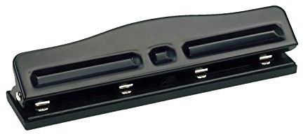 Perforator 4 hål Justerbar Svart