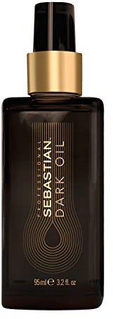 Sebastian Professional Dark Oil Lightweight Hair Styling Oil, Up to 48hrs Smoothness, Professional Hair Styling and Hair Care, For All Hair Types, 95ml