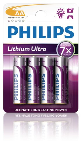 Philips Lithium Ultra Battery FR6LB4A - non-rechargeable batteries (Lithium, Cylindrical, AA)