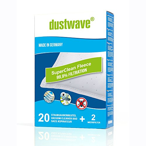 Megapack - 20 Staubfilterbeutel passend für Clatronic - BS 1300 Staubsauger - dustwave® Markenstaubbeutel/Made in Germany + inkl. Microfilter