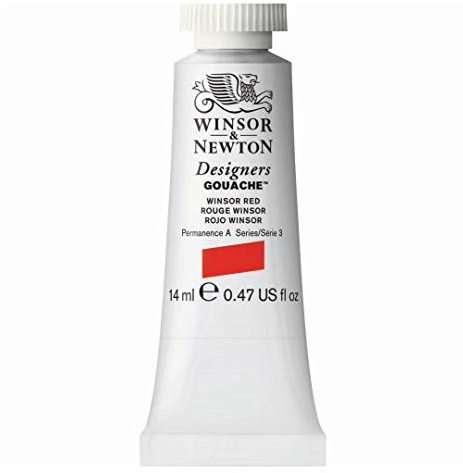Winsor & Newton 605726 Designer's Gouache 14ml - 728 Winsor Red (Series 3)