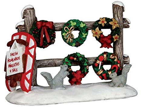Lemax Christmas Village Christmas Wreaths 4 Sale - 54942