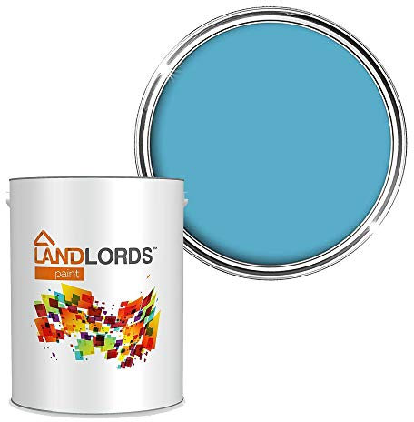 Landlords Anti Damp Paint | Matt Finish | Prevent Build-up of Mildew | Paint for Wall and Ceiling | Anti Condensation and Mould | 2.5L Ocean Blue