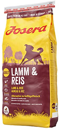 JOSERA Lamm & Reis (1 x 15 kg) | Adult | Premium Trockenfutter für ausgewachsene Hunde | Reis & Lamm als einzige tierische Proteinquelle | besonders verträglich | weizenfrei | Hundefutter | 1er Pack