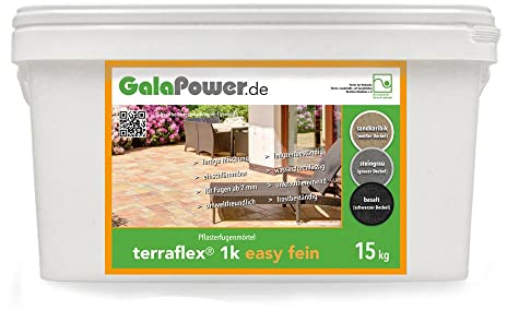 GalaPower terraflex 1k easy fein Pflasterfugenmörtel - 15 kg (sandkaribik)