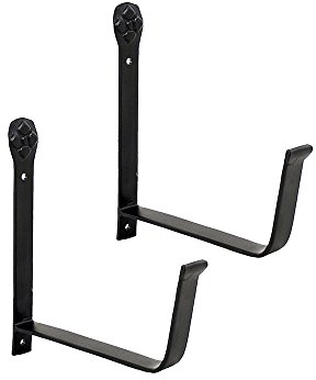 Achla Blumenkasten-Halterung, Eisen, Schwarz, 15,2 cm