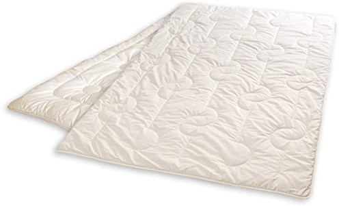 Öko Planet 4 Jahreszeiten Kamelhaar Bettdecke 220x240 cm, zweiteilig für Sommer Winter und als Übergangsdecke, Verschiedene Größen