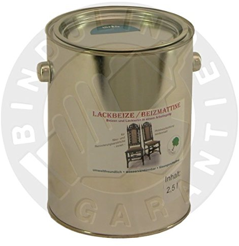 Lackbeize Buntfarbe inkl. Pinsel zum Auftragen (2,5 Liter grün)