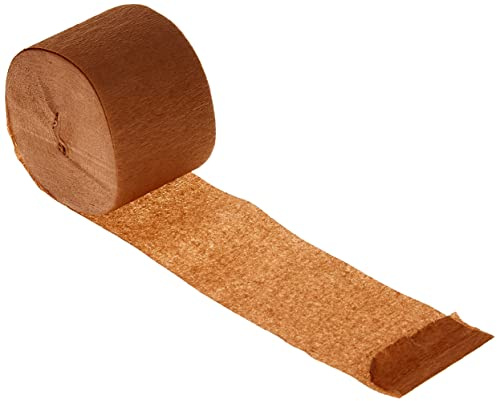 Unique Party 6374 - 24m Stelle Filanti per Feste Marroni Carta Crespa