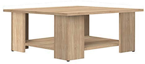 Symbiosis Square Mesa de centro cuadrada, Roble natural 67x67x30,5 cm