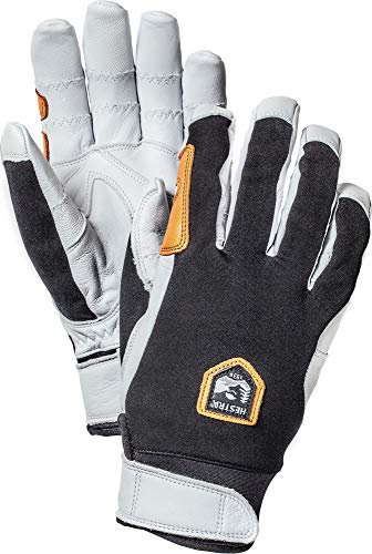 Hestra Outdoor-Arbeitshandschuhe: Ergo Grip Reithandschuhe für kaltes Wetter, Schwarz/gebrochenes Weiß, 9