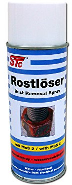 STC Rostlöser Spray 400 ml mit MoS2 | Schmiermittel – Rostentferner – Kriechöl – Kontaktspray