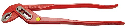VBW 87188005 Wasserpumpenzange rot lackiert. Pol Red Black Yellow 160 mm