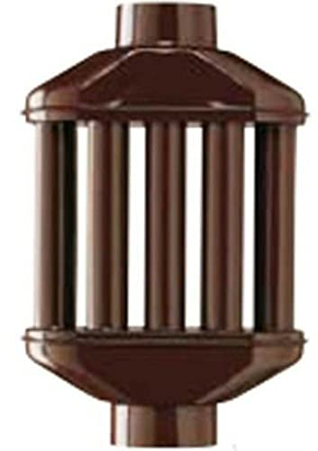 Diffusore 8 Elementi per Stufa lunghezza 50 cm Ø 12 cm colore Marrone