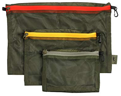 Tasmanian Tiger TT Mesh Pocket Set Rucksack Organizer Zusatz-Taschen in 3 Größen Oliv
