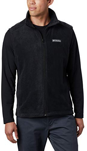 Columbia Mens Steens Mountain Fleece Vest, Black, 4X