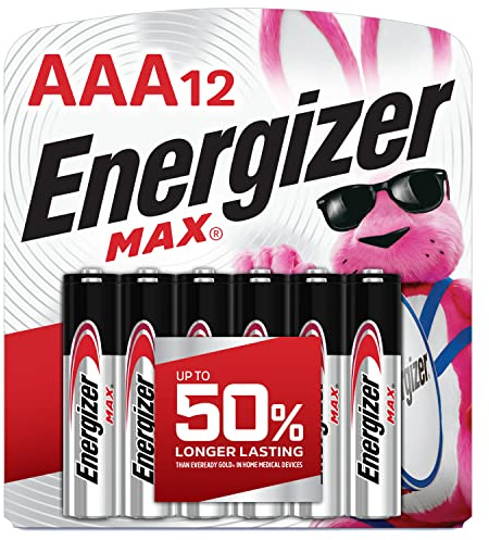 Energizer MAX AAA Batteries (12 Pack), Triple A Alkaline Batteries