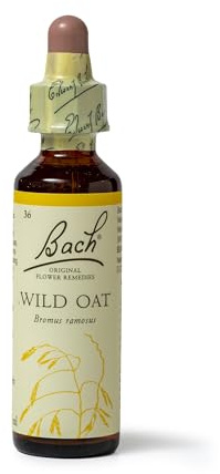 Bach Original Flower Remedies Wild Oat, Know Your Own Mind, Decide Your Path, Emotional Wellness, Natural Flower Essence, 20ml