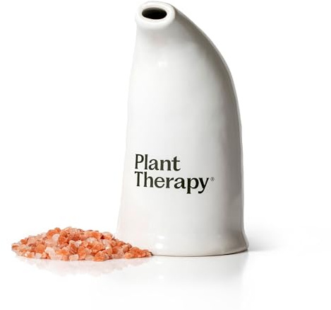 Plant Therapy Pink Himalayan Salt Inhaler w/Pink Himalayan Crystal Salt, Supports a Healthy Respiratory System