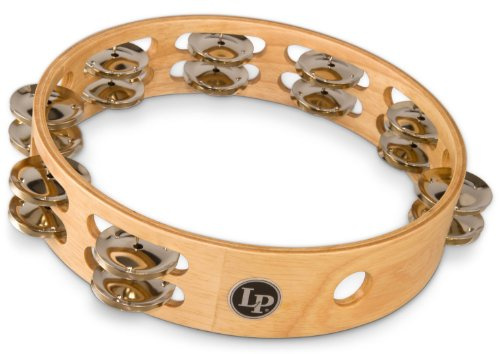 LP Latin Percussion LP861602 Tambourin Professional 10 Holz zweireihig