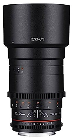 Rokinon Cine DS 135mm T2.2 ED UMC Telephoto Cine Lens for Nikon Digital SLR Cameras