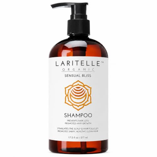 Laritelle Organic Shampoo 17.5 oz. Argan Oil, Rosemary, Palmarosa. Promotes Hair Growth, Prevents Hair Loss. GF