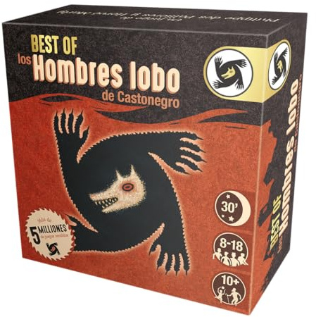 Zygomatic Die Werwölfe von Castroblackro: Best of | Spiel für Versteckte Rollenspiele mit Täuschung und Abzug | ab 10 Jahren | 8 bis 18 Spieler, 30 Minuten pro Spiel - Spanische Sprache