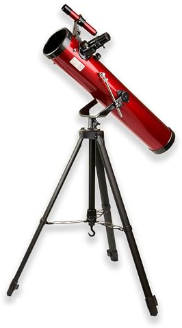 Carson Red Planet 35-78x76mm Newtonian Reflector Telescope (RP-100) , Red