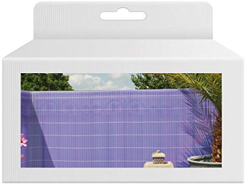 'Terrasses Pare-vue Sunshine, lilas translucide, hauteur 180 cm x longueur 300 cm – Pare-vue balcon terrasse jardin Pare-vue Soleil Protection Vent Pare-vue Tapis Paillassons Tapis Anti-Poussière bruit nattes plastique Protection visuelle pour balcon