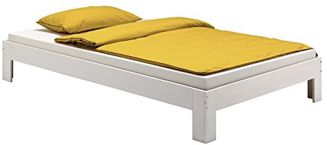 IDIMEX Futonbett Einzelbett Thomas 140 x 200 cm Kiefer massiv weiß lackiert