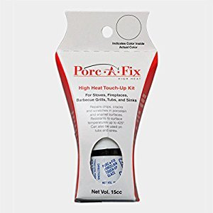 Porc-a-fix High Heat Touch-Up Repair Glaze Paint, Appliance White (HH-1)