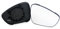 Johns Spiegelglas, Außenspiegel rechts Citroen, C3 II, C4, C5, C5 Break, C5 Break I...