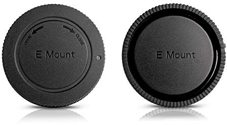Ares Foto® Set mit Gehäusedeckel und Objektivrückdeckel kompatibel mit Kameras mit Sony E-Mount: α1 α7C α7S α9 α7R α7 α6600 α6100 α6400 α6500 α6300 α6000 α5100 α5000 NEX usw.