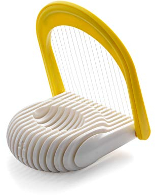 Chef'n FlipSlice 2 in 1 Egg Slicer and Mozzarella Cheese Cutter, Yellow / White, One Size