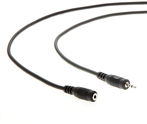 InstallerParts 2.5mm Male to Female Audio Extension Cable (6Ft) - Compatible with Headphones, Microphones, and More