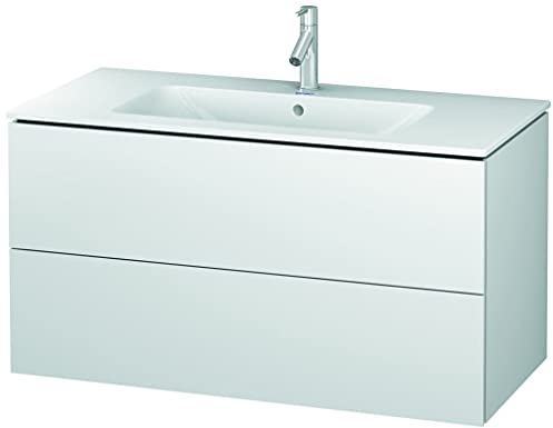 Duravit l-cube - Schrank mit 2 Schubladen, 1020 x 481 cm, Mattweiß