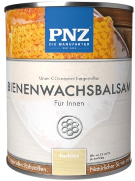 PNZ Bienenwachsbalsam Innen | Nachhaltig hergestellt mit regionalen Rohstoffen | Made in Germany | für Holzdecken, Holzverkleidungen, Regale, Möbel, Gebinde:10L