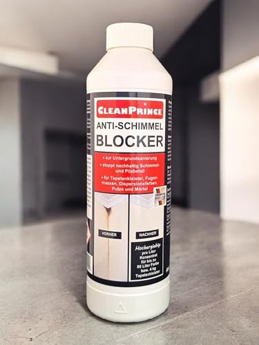 CleanPrince Anti-Schimmel-Blocker 500 ml Geruch Schimmelpilz Pilzbefall Sporen Schimmel Reinigungsmittel Vorbeugung