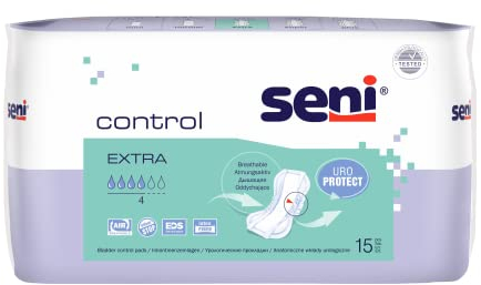Seni 13449 Control extra Inkontinenzeinlagen mit 4 Tropfen 15 Stück