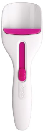 Tovolo Cupcake Scoop Batter Dispenser for Cupcakes Muffins Pancakes and Cookie Dough, Easy to Clean Batter Scoop Slide Dispenses Quicker for Even Size Baked Goods Kitchen Gadget, Fuchsia