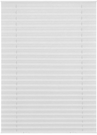 Lichtblick Dachfenster Plissee Haftfix, ohne Bohren, mit Saugnäpfen, für Veluxdachfenster, Fensterplissee Weiß, 59,3 cm x 122 cm (B x L) M08/MK08