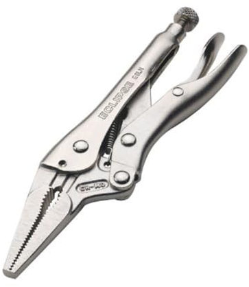 Eclipse Professional Tools E6LN Long Nose Locking Pliers with Wire Cutters 6/150mm, Silver
