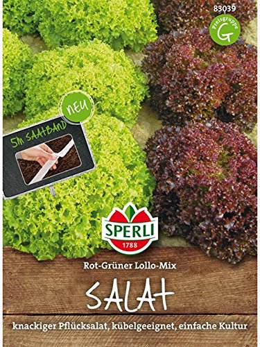 Salat Lollo-Mix Saatband 5mtr