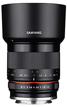 SAMYANG 1223402101 35mm F1.2 ED AS UMC CS Objektiv für Anschluss Canon M schwarz