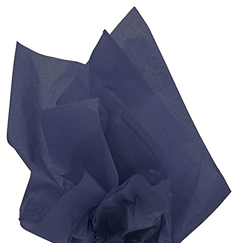 JAM PAPER Tissue Paper - Navy Blue - 10 Sheets/Pack